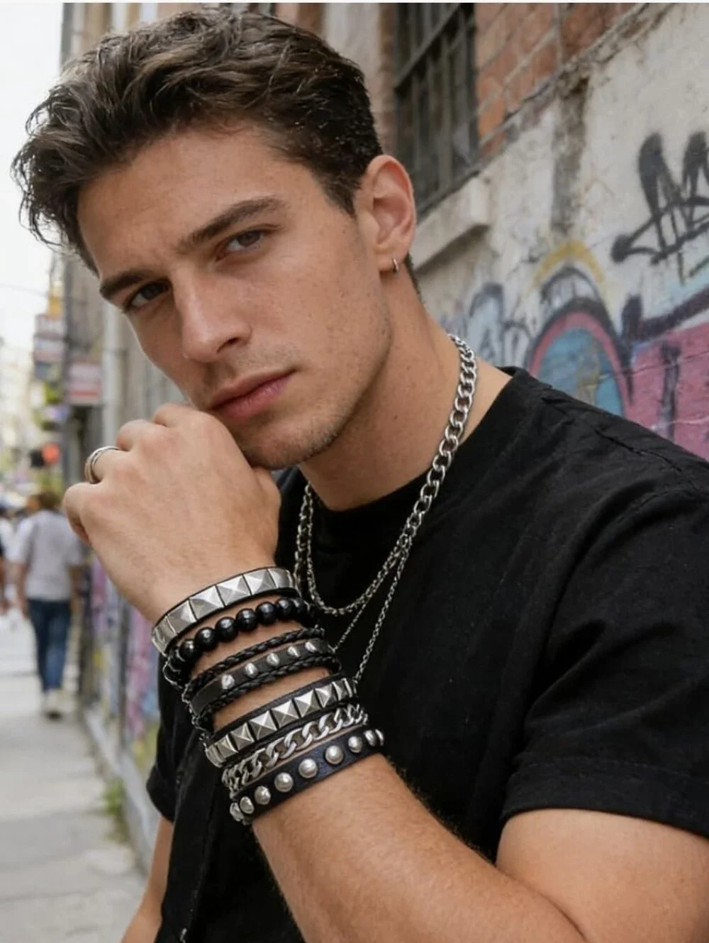 Punk Style Bracelets, Necklace and Pants Chain
